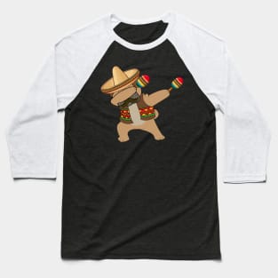 Dabbing Pug Cinco De Mayo Baseball T-Shirt